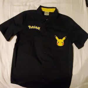 POKEMON Button Collard Shirt